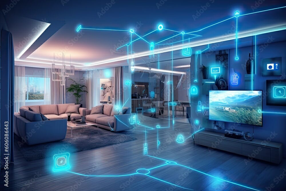 Ambient intelligence woven into a modern living space